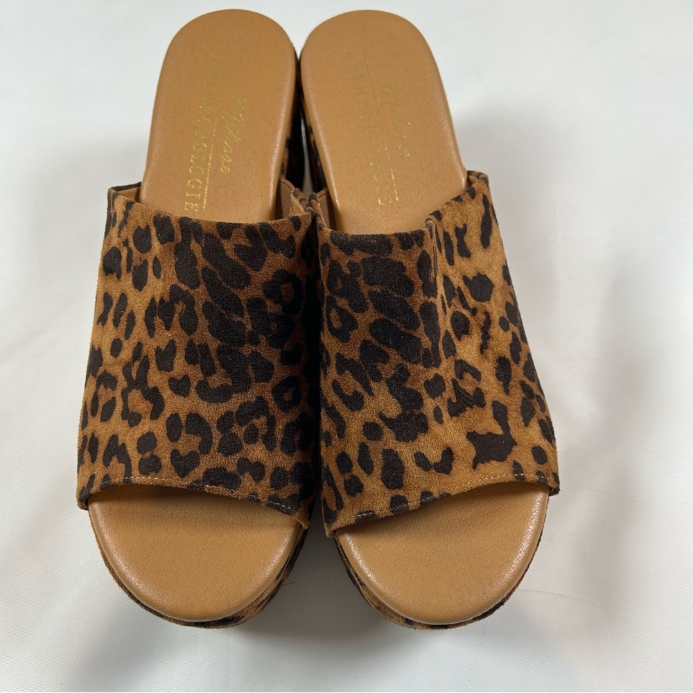 Matisse x Anthropologie Tan Cheetah Platform Heels Women's Size 10
